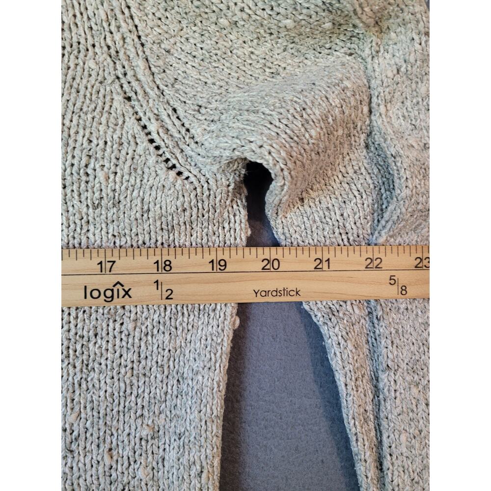 Eileen Fisher Silk Sequin Sweater Oatmeal PM - Picture 5 of 7